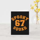 おもしろい スプーキー スクワッド 67 キッズ ハロウィン 67 幽霊 カード (黄色い花)