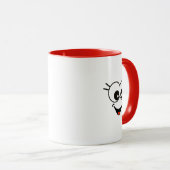 おもしろい、スマイリーフェイスマグ マグカップ (正面右)