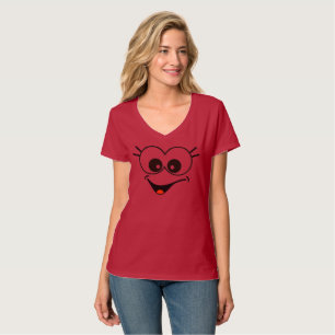 おもしろい、スマイリーフェイスTシャツ Tシャツ
