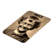 おもしろい「スマイル」マグネット マグネット (左側)