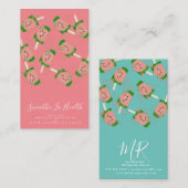 おもしろい・スムージー・ミルク・シェイク・フルーツ・アンド・アイス・クリーム・ショップ 名刺 (正面/裏面)