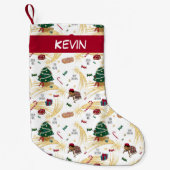 おもしろい スモールクリスマスストッキング (正面)