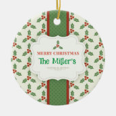 おもしろい!セラミックオーナメントパーソナライズされた- – 名前の追加 セラミックオーナメント (正面)