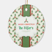 おもしろい!セラミックオーナメントパーソナライズされた- – 名前の追加 セラミックオーナメント (左)