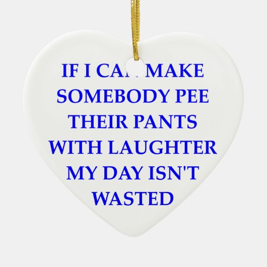 おもしろい セラミックオーナメント (正面)