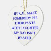 おもしろい セラミックオーナメント (左)