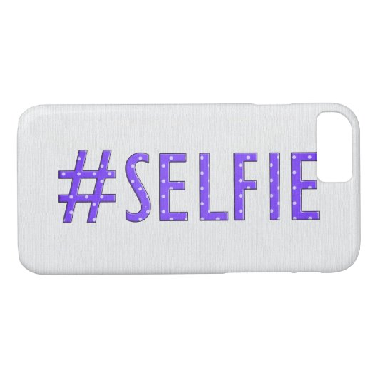 おもしろい「セルフィー」水玉模様 Case-Mate iPhoneケース (裏面(横))