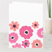 おもしろい「タダのセラピスト・ママ」 フラワーの母の日カード カード (裏面)