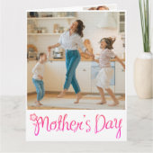 おもしろい「タダのセラピスト・ママ」 フラワーの母の日カード カード (正面)