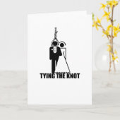 おもしろい、"デザインを結婚する結び目"を結びます カード (黄色い花)