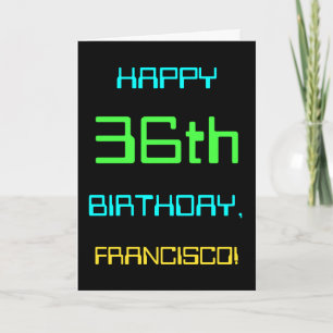 おもしろい・デジタル・コンピューティングをテーマにした第36誕生日 カード