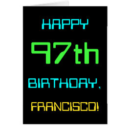 おもしろい·デジタル·コンピューティング·テーマの第97誕生日