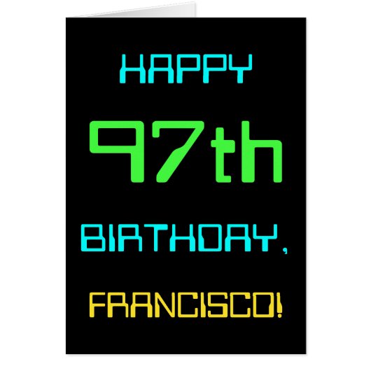 おもしろい·デジタル·コンピューティング·テーマの第97誕生日 (正面)