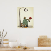 おもしろい「デートすること」ポスター ポスター (キッチン)