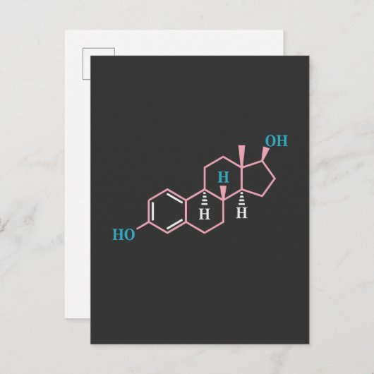 おもしろい トランスジェンダー トランス LGBT プライド 権利 エストロゲン インビテーションポストカード (正面/裏面)