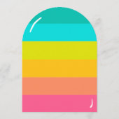 おもしろい&トレンディーサマーポップシクルアエージ誕生日 招待状 (裏面)