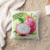 おもしろい&ドラゴやる気を起こさせるンフルーツプリントクッション クッション (ブランケット)
