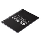 おもしろい ノートブック (左側)