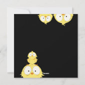 おもしろい「ハッピーイースター」お前の熱狂する鶏 | シーズンカード (裏面)