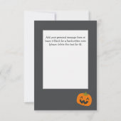 おもしろい"ハッピーハローウィン"パンプキンカスタム (裏面)