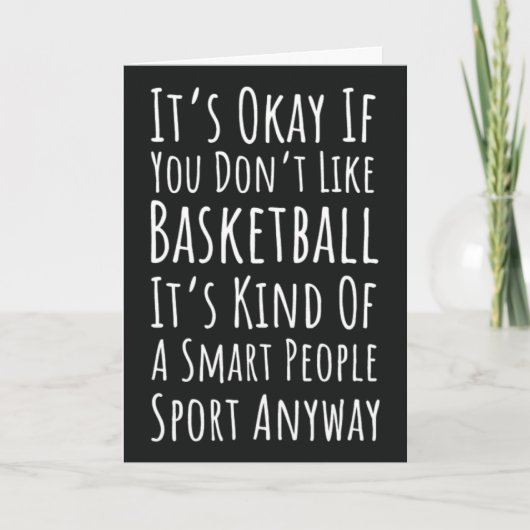 おもしろい バスケットボール カード スポーツ チーム プレーヤー ファン (正面)