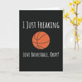 おもしろい バスケットボール 愛好者 カード プレーヤー アスリート チーム (黄色い花)