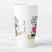 おもしろい&バモダンレンタインのマグカップ彼と彼女 カフェラテマグ (正面)