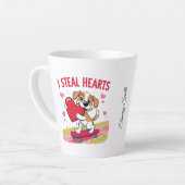 おもしろい&バモダンレンタインのマグカップ彼と彼女 カフェラテマグ (左アングル)