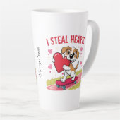 おもしろい&バモダンレンタインデー カフェラテマグ (右アングル)