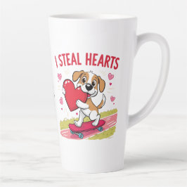 おもしろい&バモダンレンタインデー カフェラテマグ