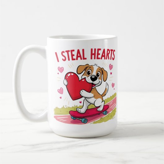 おもしろい&バモダンレンタインデー コーヒーマグカップ (左)