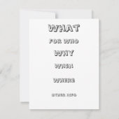 おもしろい·パザーズ·デイ·ビーチ·ジャンプ 招待状 (裏面)