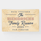 おもしろい，パステルファミリー懇親会ウェルカムバナー 横断幕 (横)