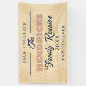 おもしろい，パステルファミリー懇親会ウェルカムバナー 横断幕 (縦)