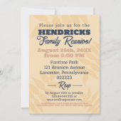 おもしろい、パステル、ブルーのファミリー懇親会保存日付 招待状 (正面)