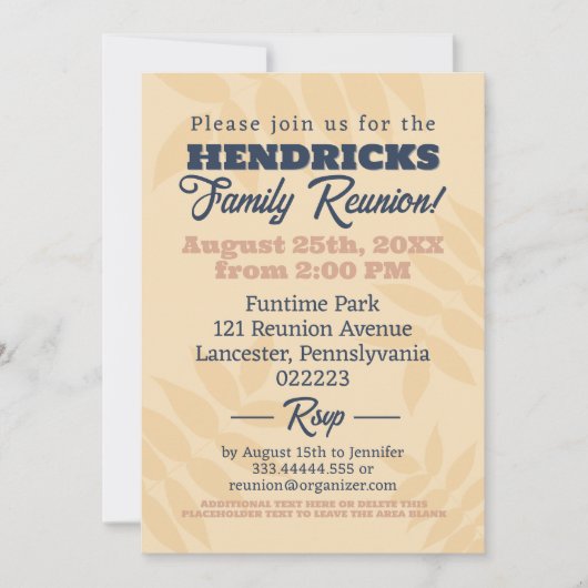 おもしろい、パステル、ブルーのファミリー懇親会保存日付 招待状 (正面)