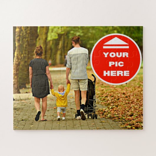 おもしろい!パズル- パーソナライズされた - 56個のオーバーサイズのピース ジグソーパズル (横)