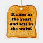 おもしろい.パンは太陽に似ている。 セラミックオーナメント (裏面)