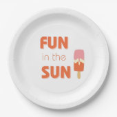 おもしろい。パーティープレートと備品 ペーパープレート (正面)