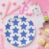 おもしろい、ビッグネイビーブルースターズのパターン – 航海の ペーパープレート (パーティー)