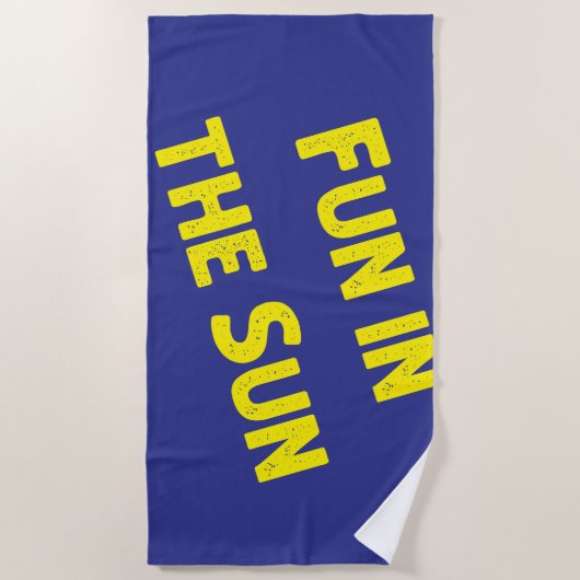 おもしろい ビーチタオル (正面)