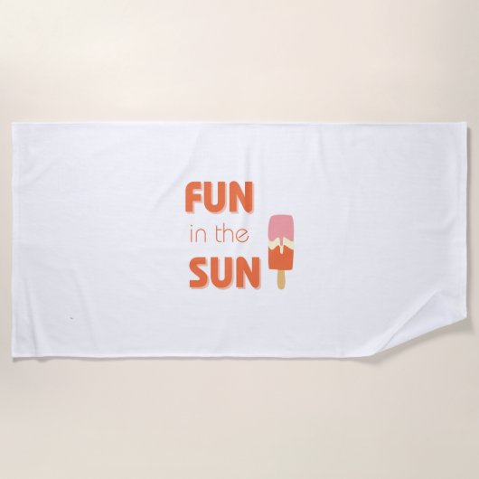 おもしろい。ビーチタオル ビーチタオル (正面)