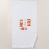 おもしろい。ビーチタオル ビーチタオル (正面)