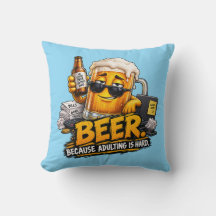 おもしろい ビール 投げ枕