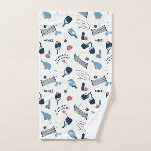 おもしろい『ピックボールは私のラケットだ』 ハンドタオル (ハンドタオル)