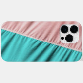 おもしろい!ピンクとグリーンのファブリック Case-Mate iPhoneケース (裏面 (横))