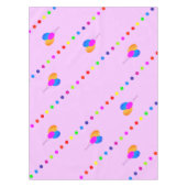 おもしろい(ピンク色) テーブルクロス (正面)