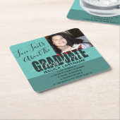 おもしろい・ファクトス・オブ・ザ・グラウンド・アニア写真 スクエアペーパーコースター (アングル)