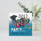 おもしろい& ファンキー 2012 Gradパーティの招待状 招待状 (スタンド正面)