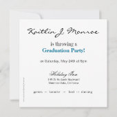 おもしろい& ファンキー 2012 Gradパーティの招待状 招待状 (裏面)